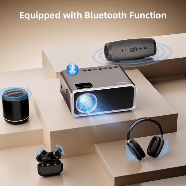 Mini 5G wifi & Bluetooth HD Projector - Portable 4k Home Theater